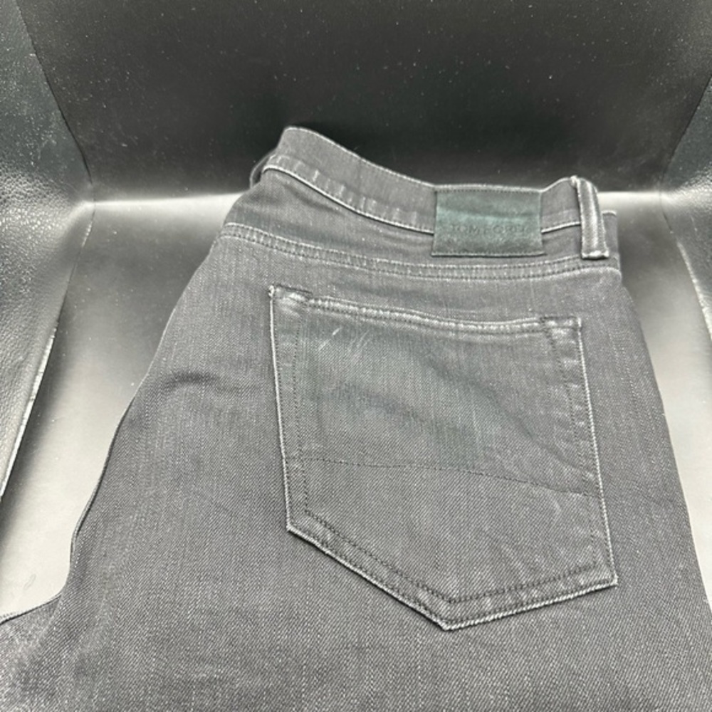 Tom Ford Black Skinny Waxed Denim